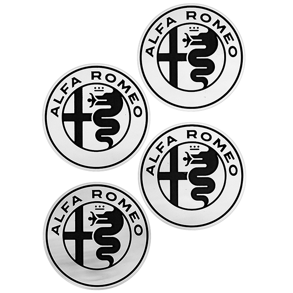 Alfa Romeo New Emblem Stickers Set(Black/4pcs.)