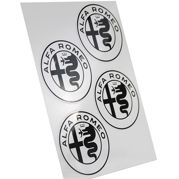 Alfa Romeo New Emblem Stickers Set(Black/4pcs.)