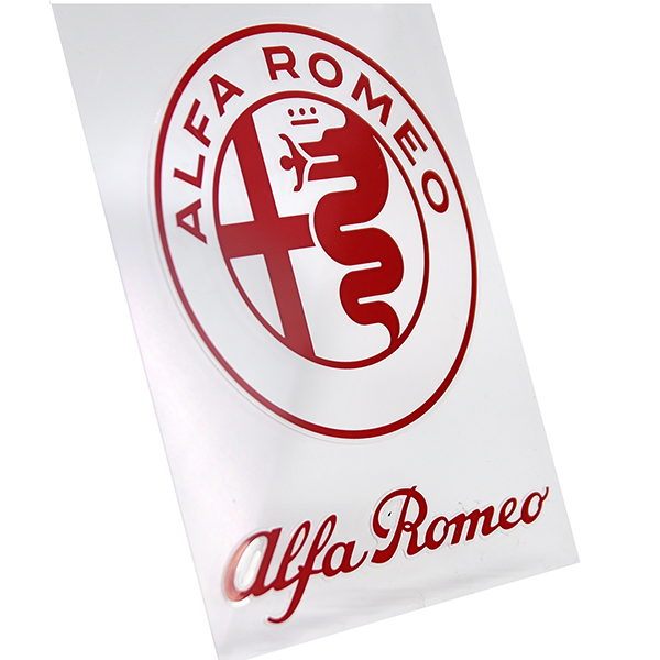 Alfa Romeo New Emblem & New Logo Stickers Set(Red)