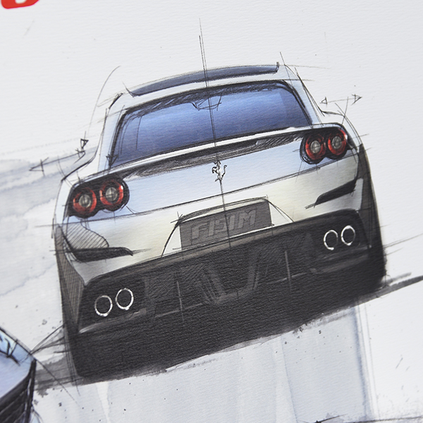 Ferrari GTC4 LUSSO Lithograph for VIP Guest