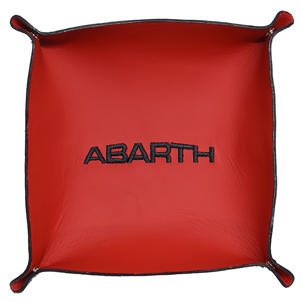 ABARTH Leather Tray(Red/Black Logo)