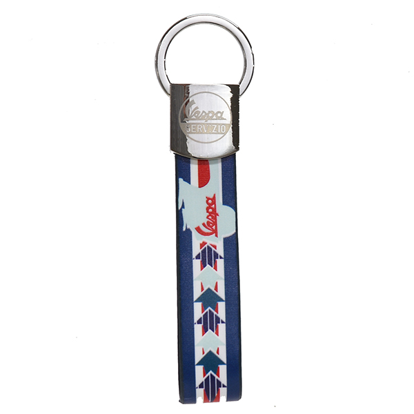 Vespa Official Strap Shaped Keyring(Blue)