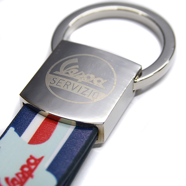 Vespa Official Strap Shaped Keyring(Blue)