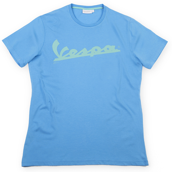 Vespa Official Logo T-Shirts(Light Blue)