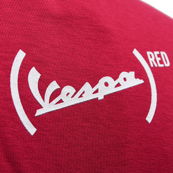 Vespa Official Zip Up Sweat Shirts-946 RED-