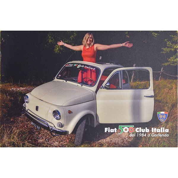 FIAT 500 CLUB ITALIA Post Card(Brown)