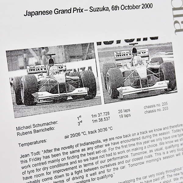 Scuderia Ferrari F1 Press Release-6.10.2000 JAPAN GP