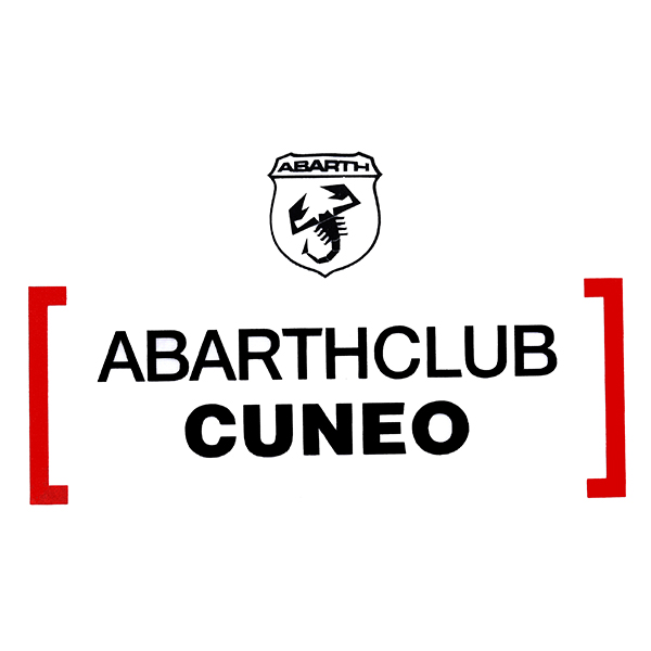 ABARTH CLUB CUNEO Sticker(Die Cut/Black)