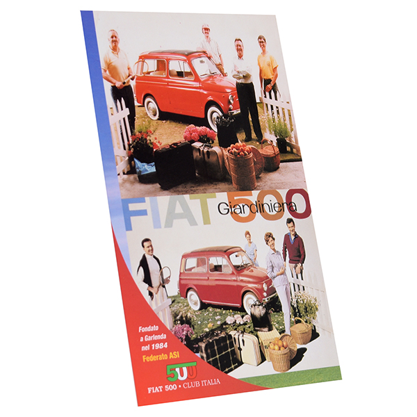 FIAT 500 CLUB ITALIA  Post Card(4 Giardiniera)