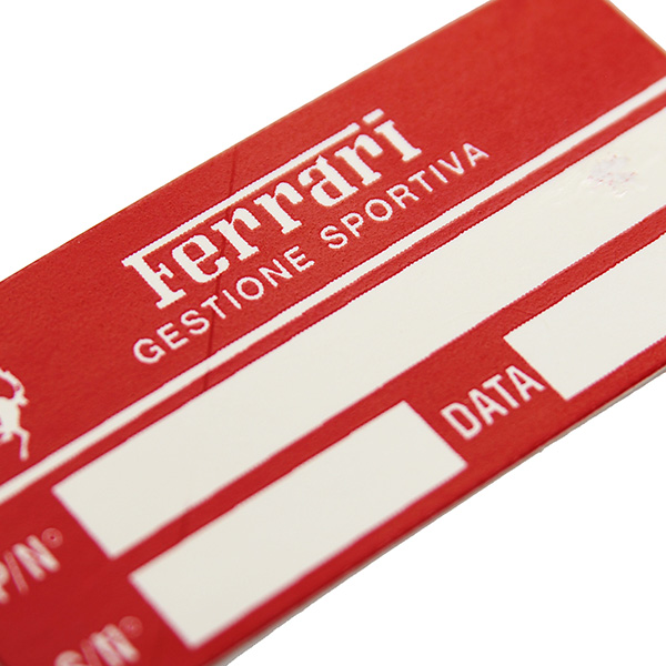 Ferrari Serial Code Tag(51×24mm)