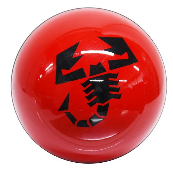 ABARTH Aluminium Gear Knob(Carlo ABARTH/Red Black Logo)