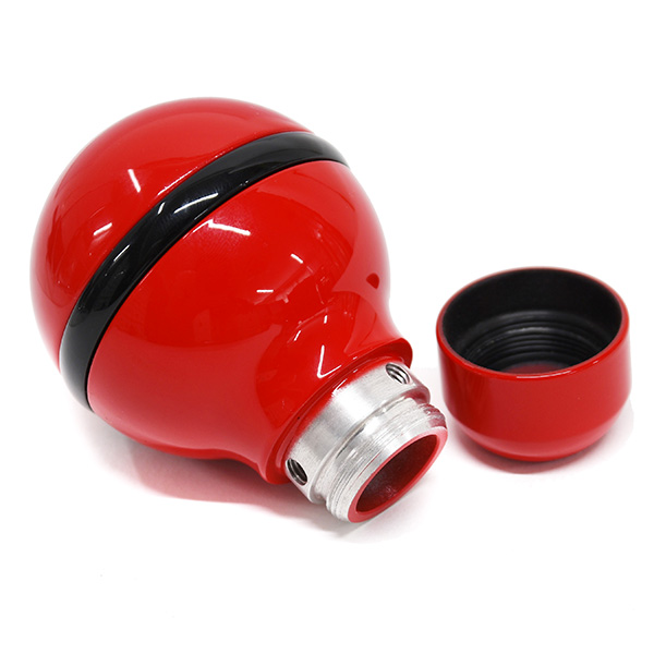 ABARTH Aluminium Gear Knob(Carlo ABARTH/Red Black Logo)