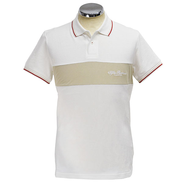 Alfa Romeo Heritage Polo Shirts(Off White)