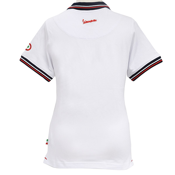 Vespa Official Polo-Shirts-MODERNIST- for Women/White