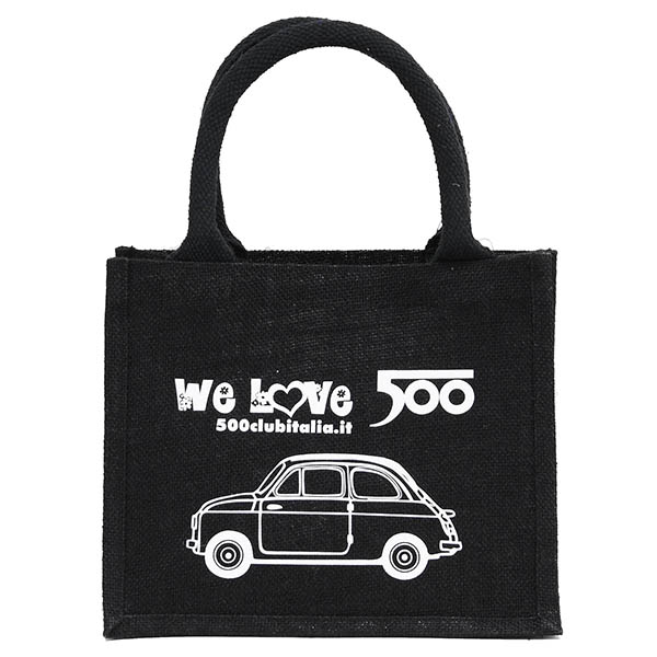 FIAT 500 CLUB ITALIA Tote Bag(small/Black)