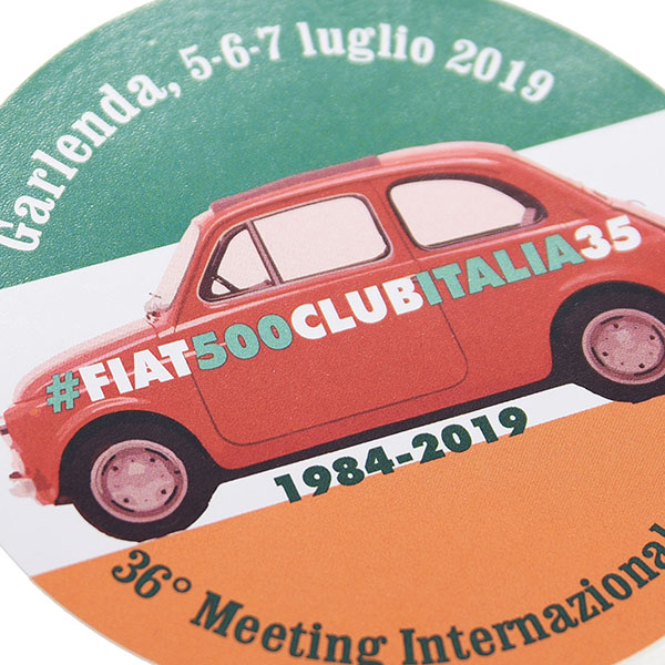 FIAT 500 CLUB ITALIA 2019 Meeting Sticker