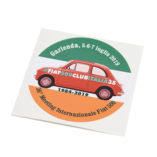 FIAT 500 CLUB ITALIA 2019 Meeting Sticker