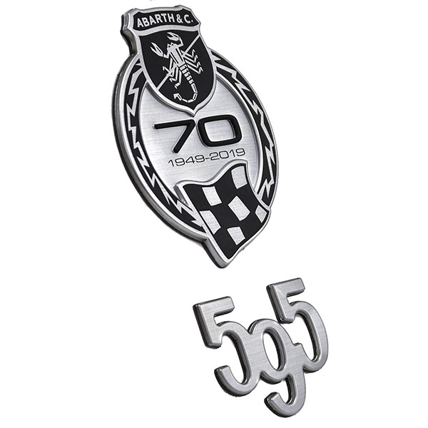ABARTH 70anni Memorial & 595 Logo Emblem Set