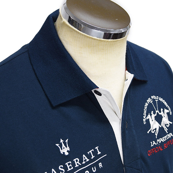 MASERATI La Martina Polo Shirts(Navy)