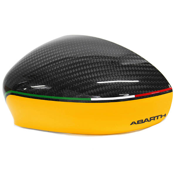 ABARTH 500 Real Carbon Mirror Cover(Yellow)