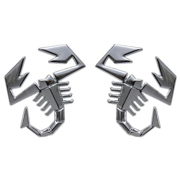 ABARTH Scorpione Emblem Set (Chrome)<br><font size=-1 color=red>10/14到着</font>