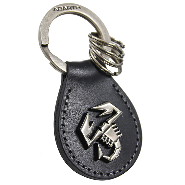 ABARTH Leather Base Scorpione Keyring(Vintage)<br><font size=-1 color=red>06/29到着</font>