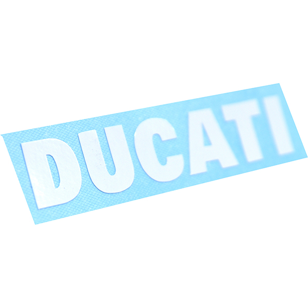 DUCATI Logo Sticker(Die Cut/White/160mm)