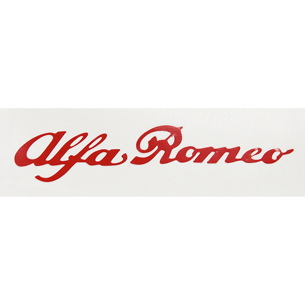 Alfa Romeo Logo Sticker(Die Cut/Red/50mm)