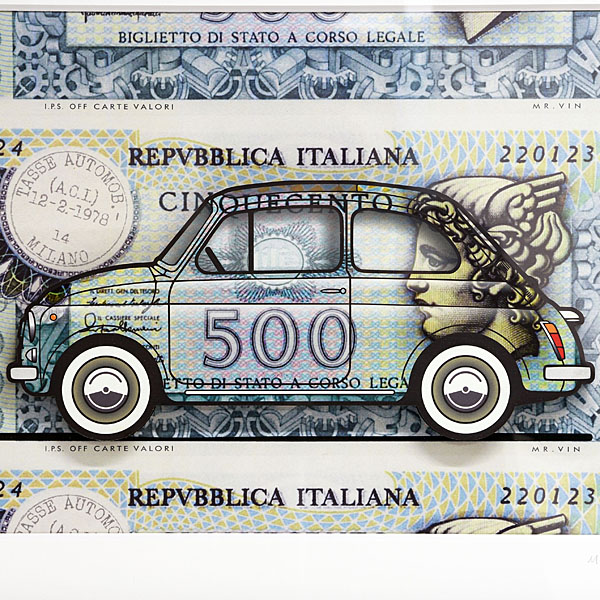 FIAT Nuova 500 Illustration by Mr.Vin -500 LIRE- (Large)