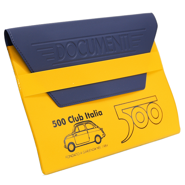FIAT 500 CLUB ITALIA Document Case(Yellow)