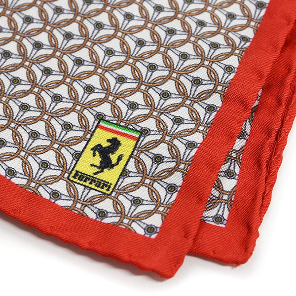 Ferrari Silk Pocket Handkerchief-Steering-
