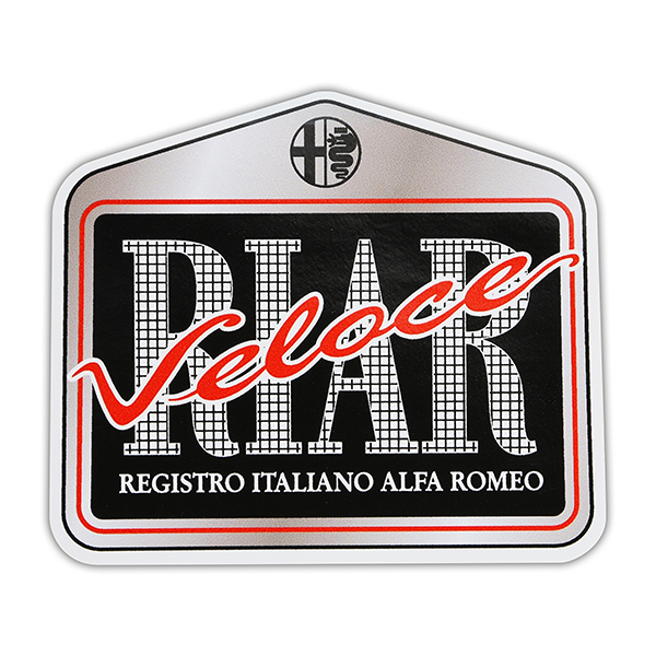 Registro Italiano Alfa Romeo Veloce Sticker(Medium)