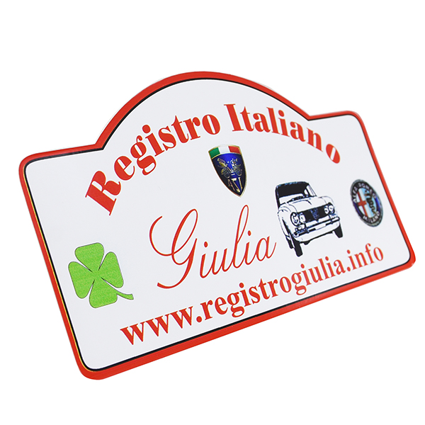 REGISTRO Italiano GIULIA Club Alfa Romeo꡼ץ졼ȷƥå