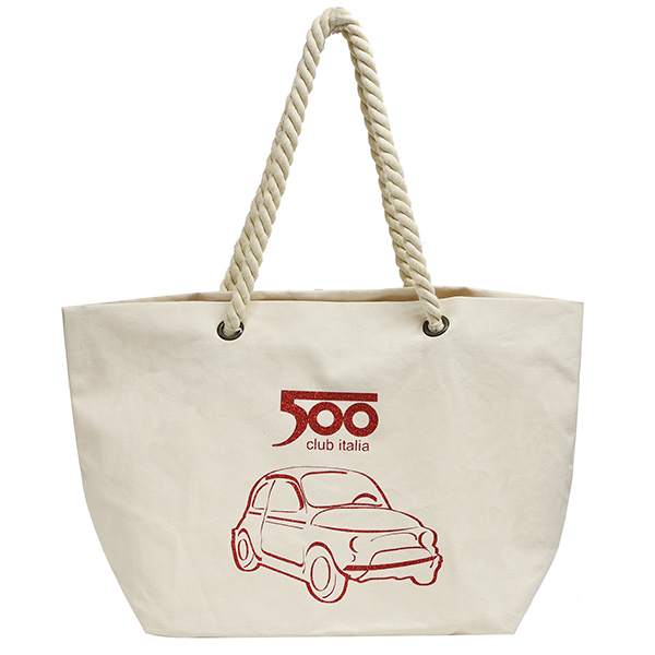 FIAT 500 CLUB ITALIA Tote Bag(Red Logo)