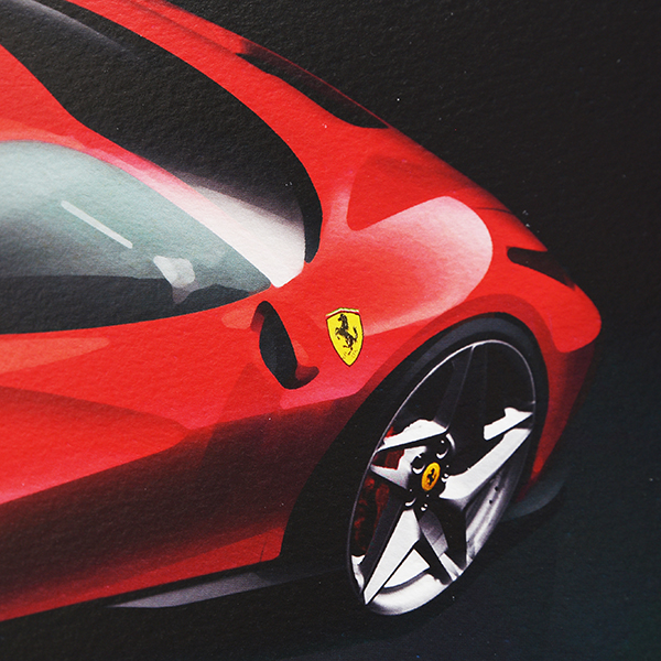 Ferrari F8 TRIBUTO lithographe for VIP Guest