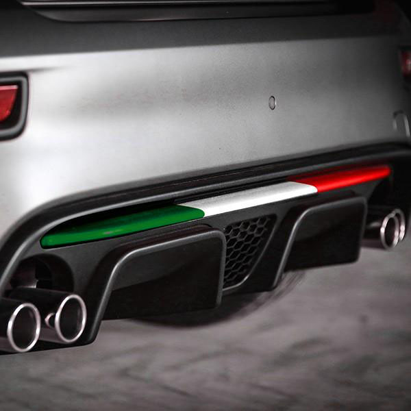 ABARTH 595/695(2016~Sr.4)Rear Bumper Insert(Tricolor)