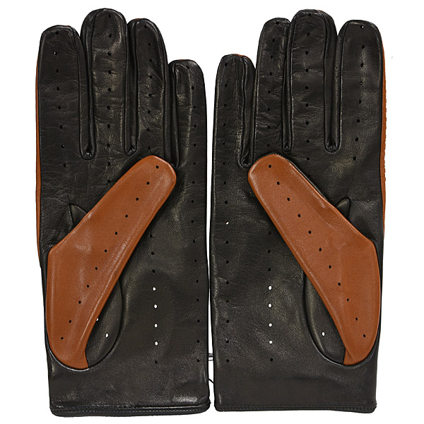 Ferrari Lambs Skin Driving Gloves (Brown)