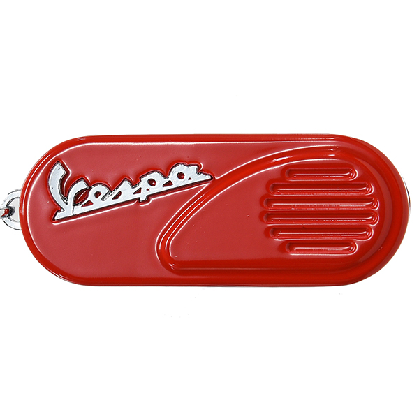 Vespa Official Side Cowl Keyring(Red)