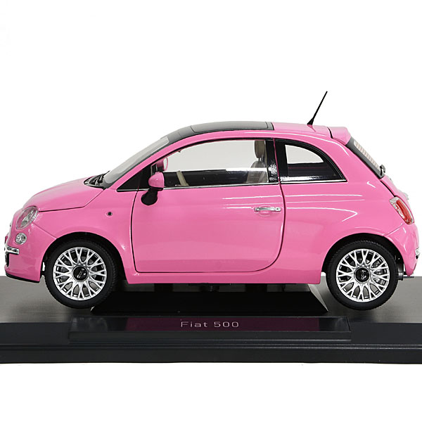 1 18 Fiat 500ミニチュアモデル ピンク イタリア自動車雑貨店 イタリア車のグッズとパーツの通販サイト