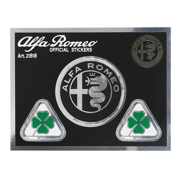 Alfa Romeo New Emblem & Quadrifoglio Stickers-21818-