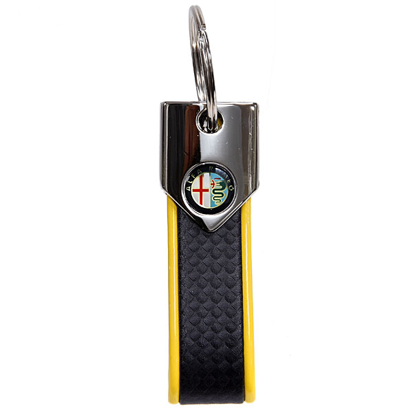 Alfa Romeo Old Emblem Keyring(Carbon Look)