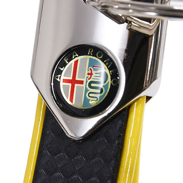 Alfa Romeo Old Emblem Keyring(Carbon Look)