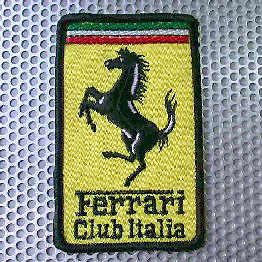 Ferrari Club Italia Emblem Patch (53mmX85mm)
