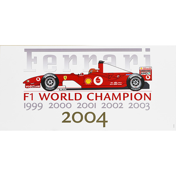 Scuderia Ferrari 2004 タイトル記念プリント 記念品