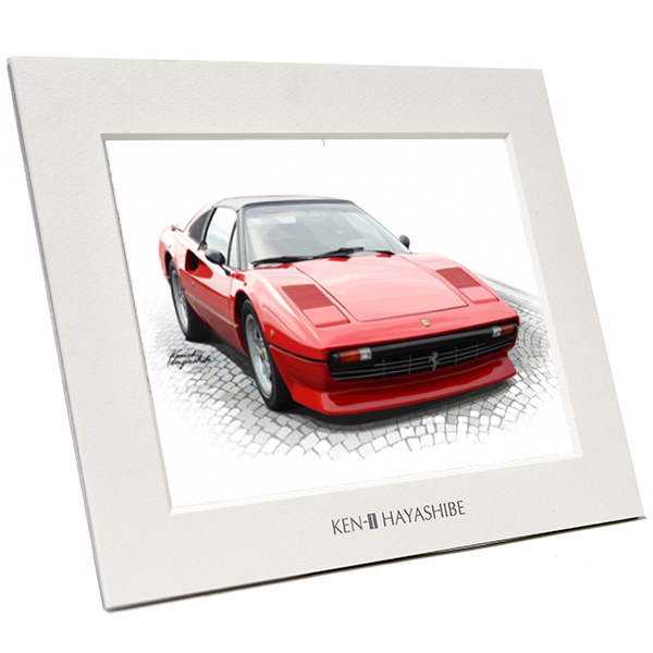 Ferrari 308GTS Illustration by Kenichi Hayashibe