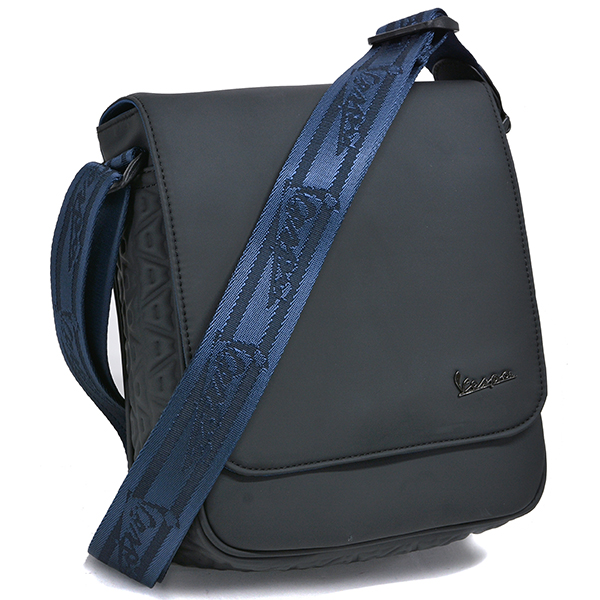 Vespa Official Rubber coating Schoulder Bag(Black)
