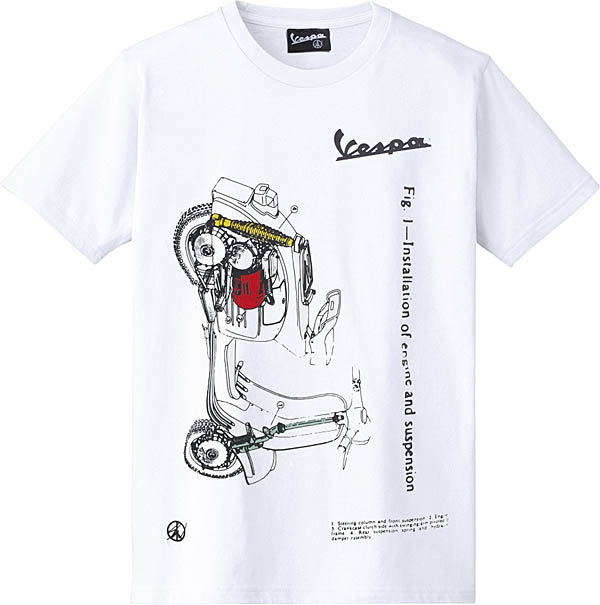 Vespa Sean Wotherspoon Collaboration T-Shirts