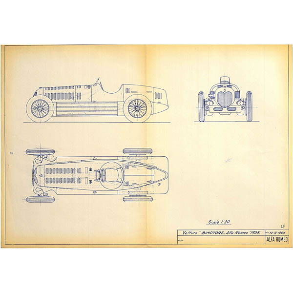 Alfa Romeo Bimotore 1935完成予想図