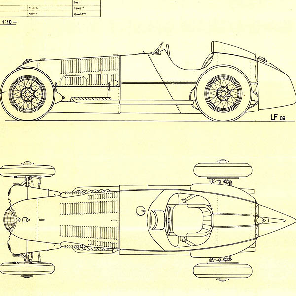 Alfa Romeo Tipo 12C Monoposto Gran Premio 1937 完成予想図