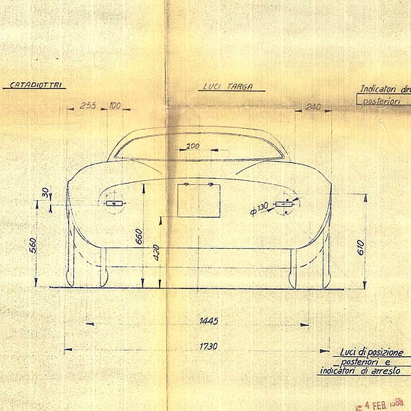 Alfa Romeo Coupe 33 Blue Drawing Print